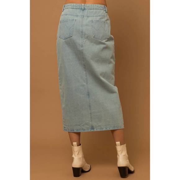 NEW GILLI lola skirt in denim - Picture 3 of 6